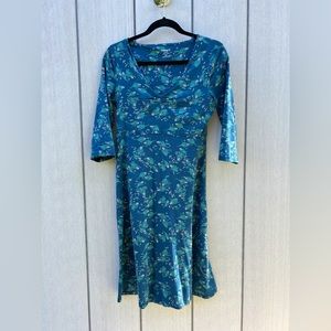 Toad & Co Teal Dress , Small, 48% organic cotton
